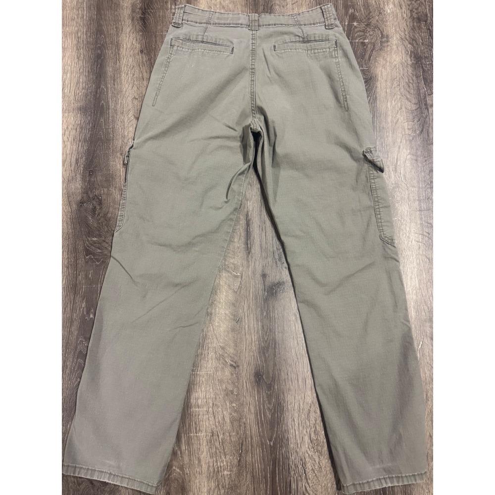 Wrangler Relaxed Fit Ripstop Cargo Pants Olive Green 29x30 Mens Utility Trousers - Picture 10 of 10